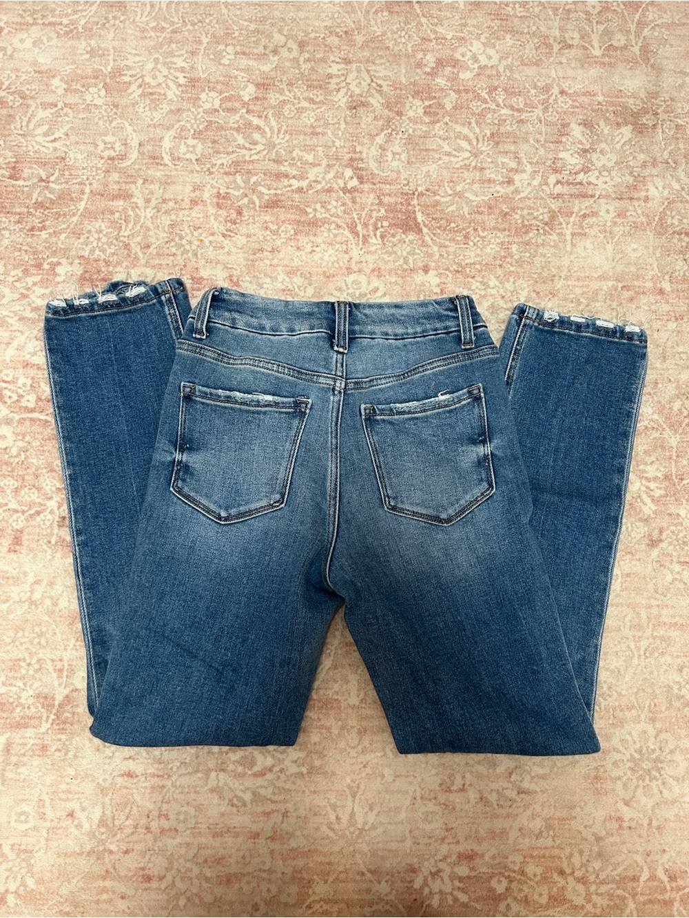 Flying Monkey Women's Straight Leg Jeans in Medium Blue